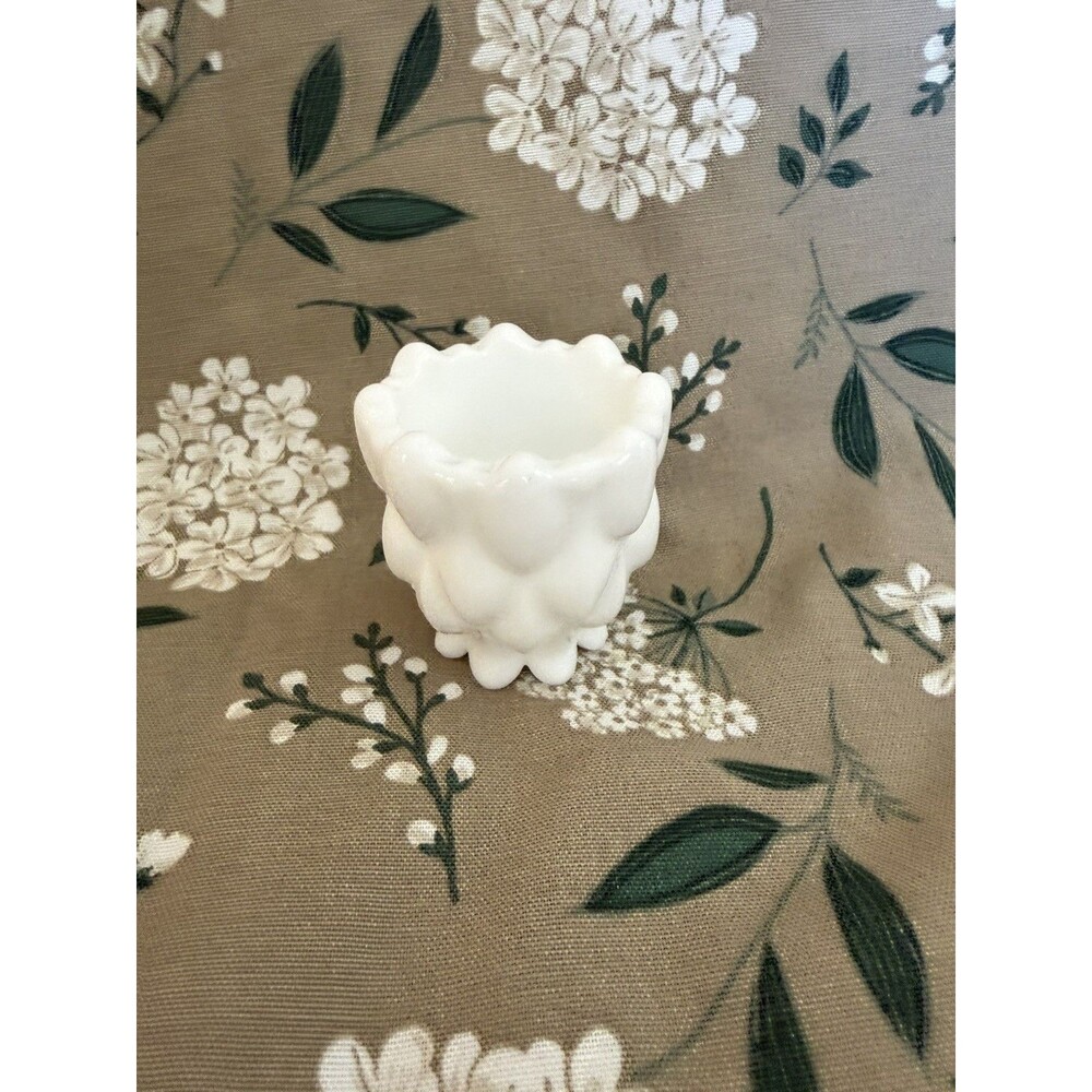 Vintage Fostoria Frisco Milk Glass Toothpick Holder